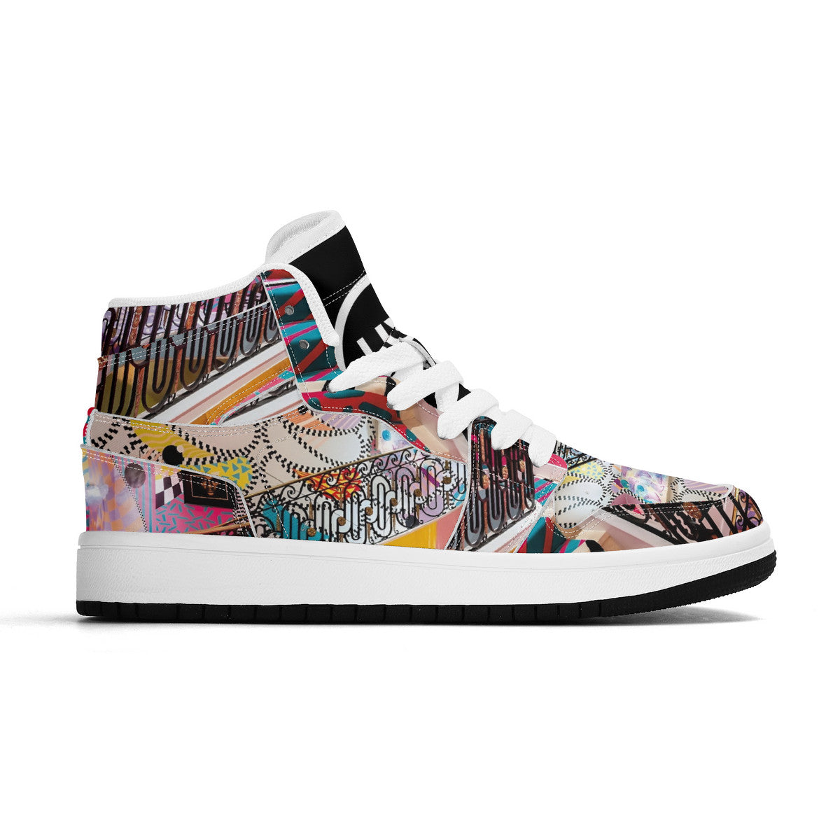 LIVELEO9 x AMIA High Top Mirage | Kids | White | Vegan Collection |