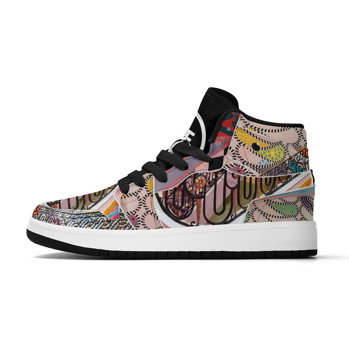 LIVELEO9 x AMIA High Top Mirage | Kids | Black | Vegan Collection |