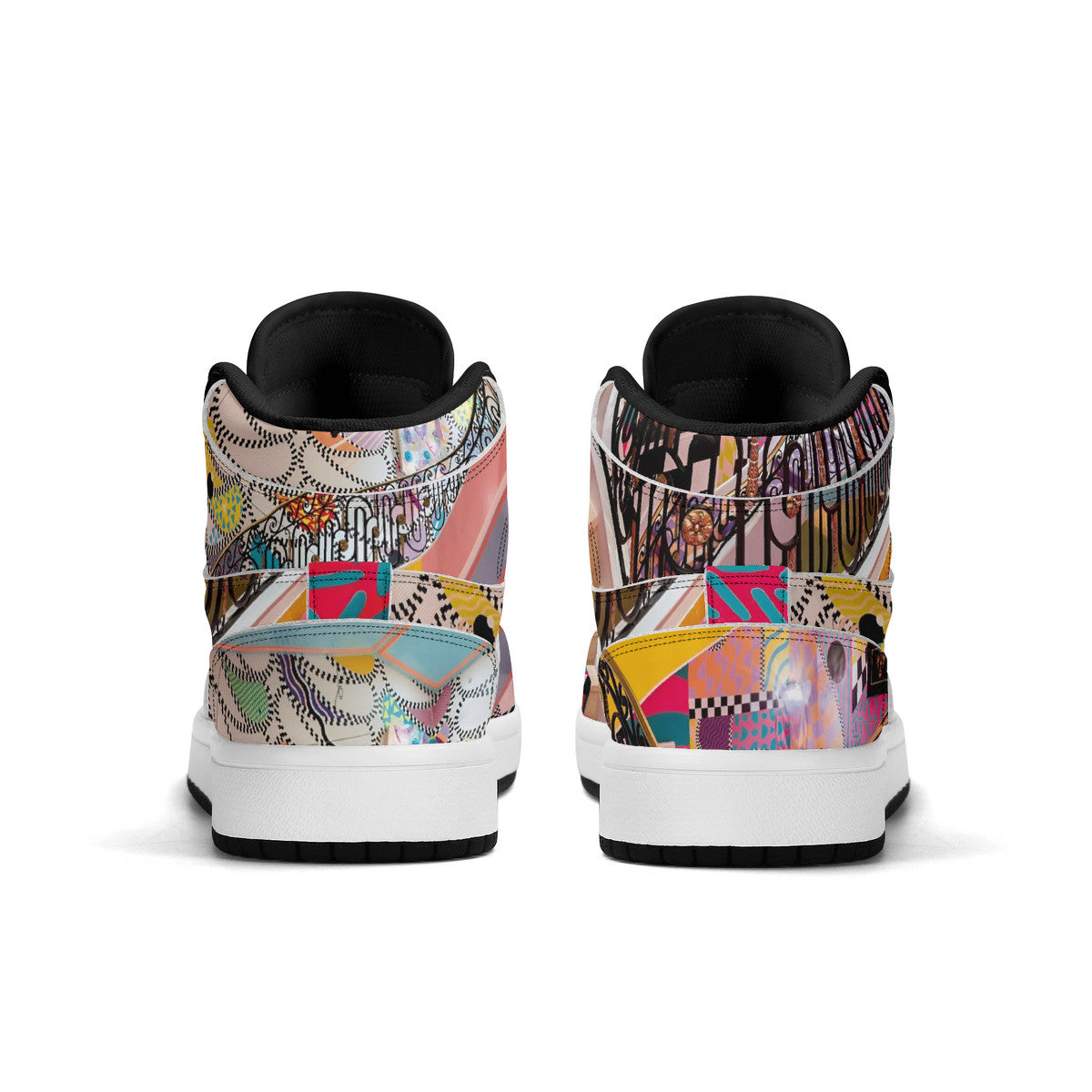 LIVELEO9 x AMIA High Top Mirage | Kids | Black | Vegan Collection |
