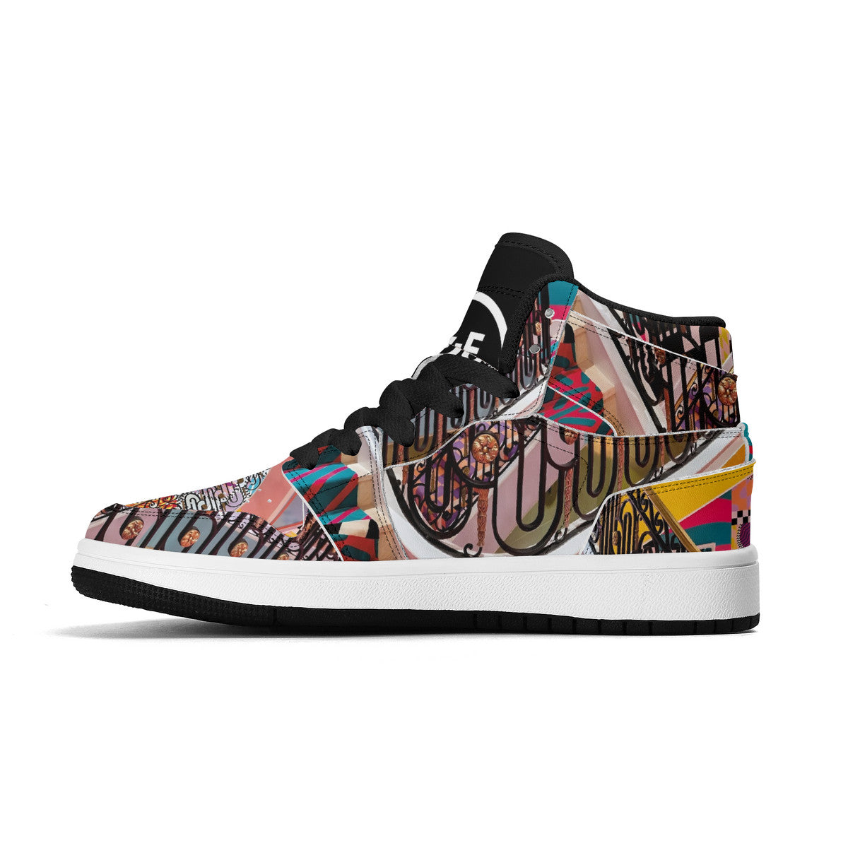 LIVELEO9 x AMIA High Top Mirage | Kids | Black | Vegan Collection |