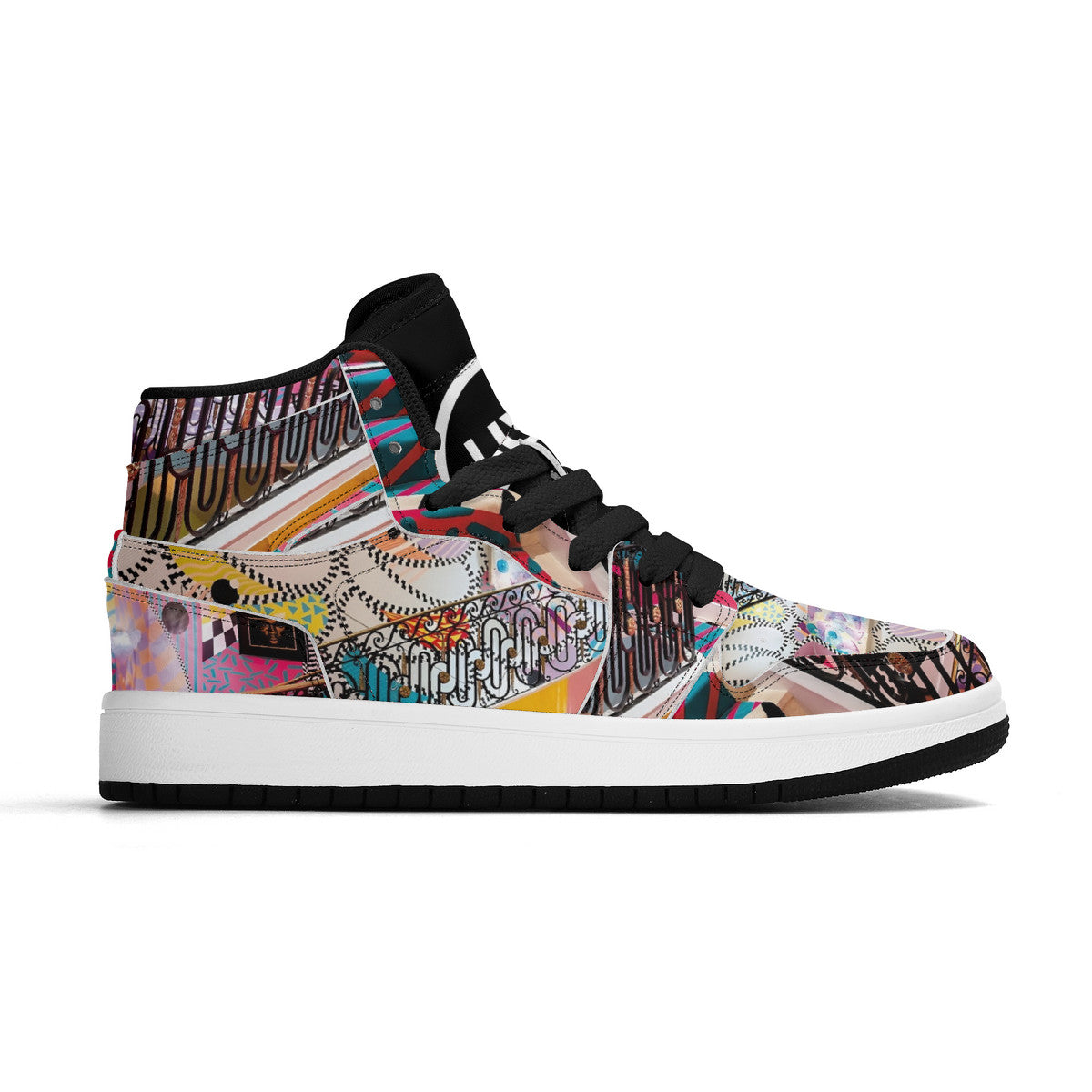 LIVELEO9 x AMIA High Top Mirage | Kids | Black | Vegan Collection |