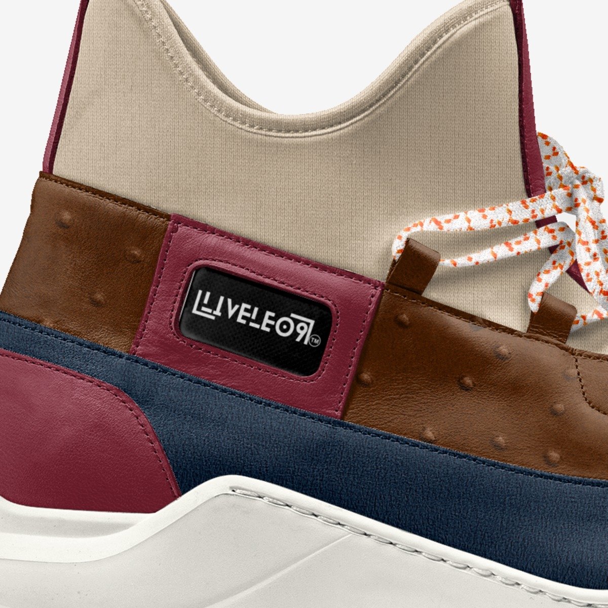 LIVELEO9 Signature Sock Sneaker | Brown | Red | Navy | Olive |