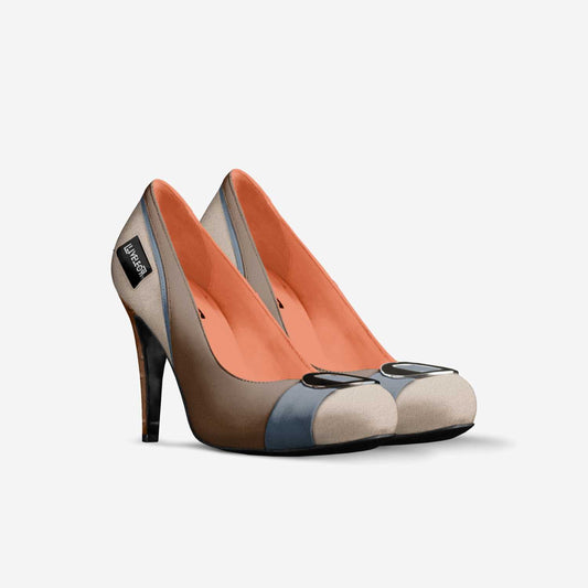 LIVELEO9 Saturday Pump |  Blue | Brown | Wine | Beige |