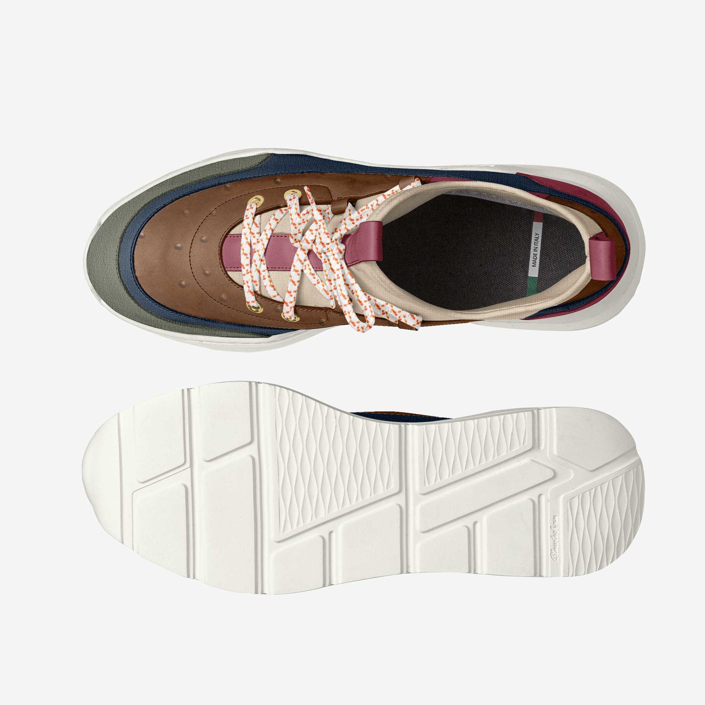LIVELEO9 Signature Sock Sneaker | Brown | Red | Navy | Olive |