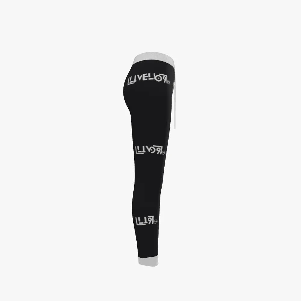 Women's Jacquard Leggings | 12 GG | Black | White |